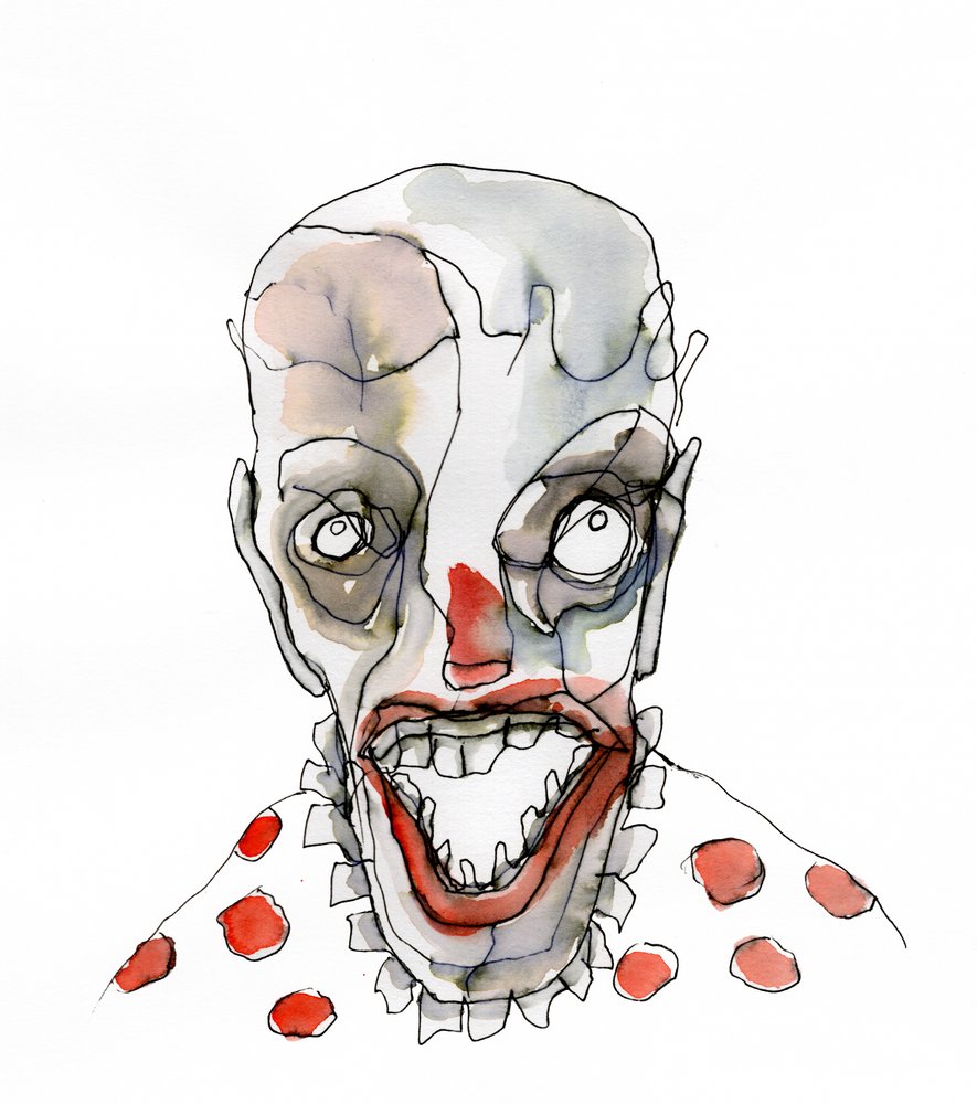 Strašidelný klaunský úsměv od Wildemar Doomgriever