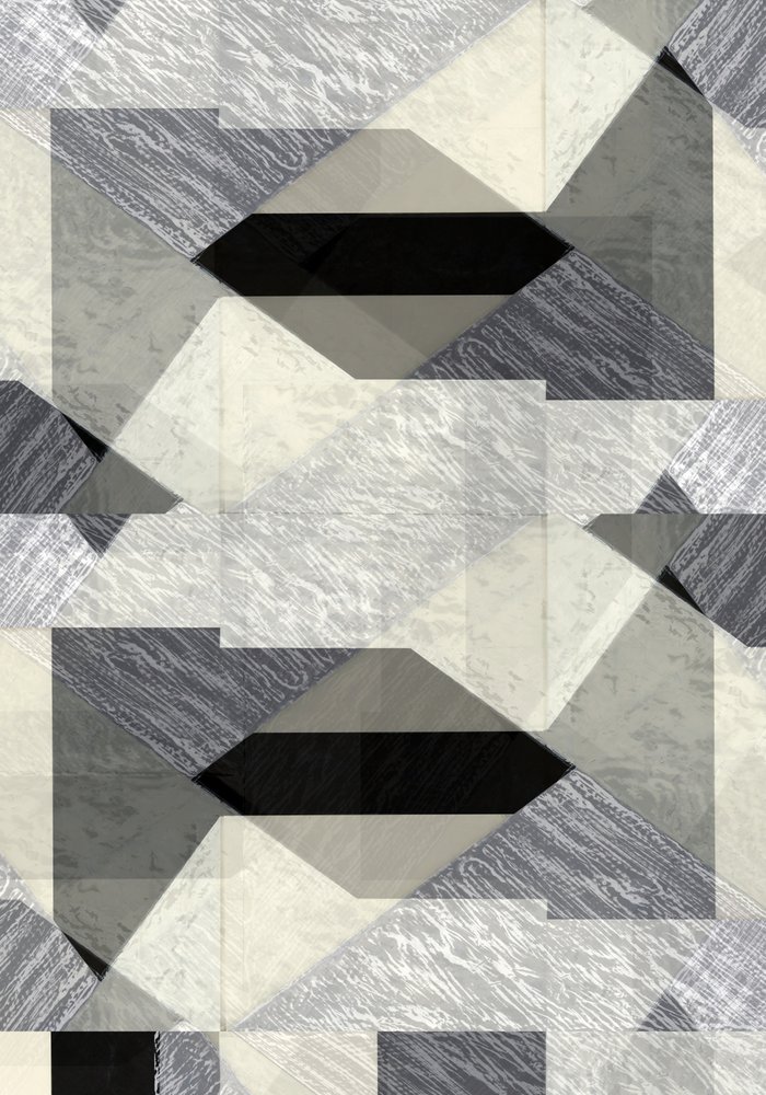 Monochromatická geometrická abstrakce od cartissi