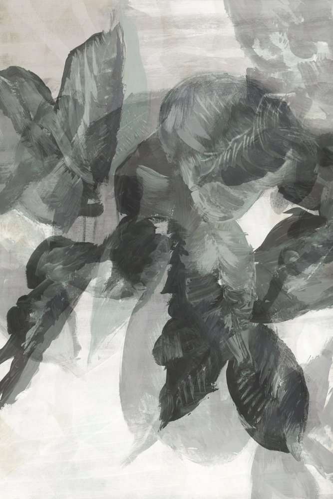 Monochromatický botanický motiv od cartissi