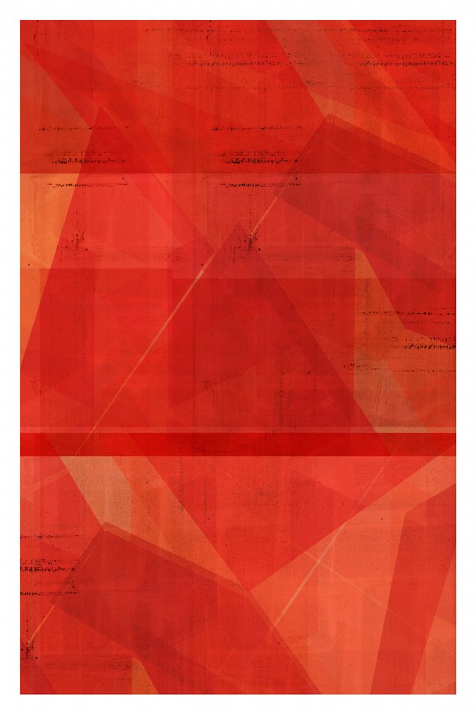 Červené geometrické vrstvy od cartissi