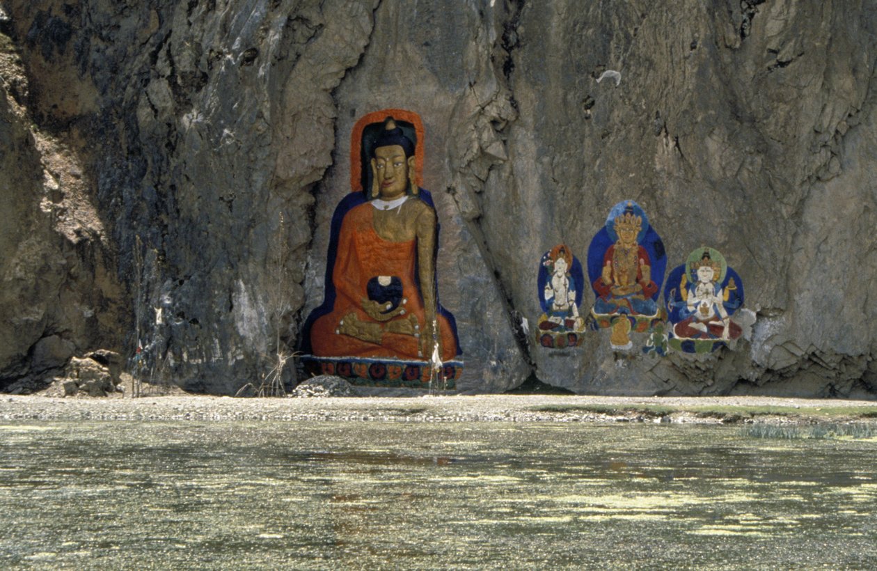 Buddhistické skalní malby v Tibetu od Unknown