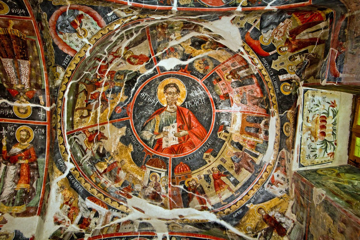 Strop kostela St Marys, Leusa, Albánie od Unknown