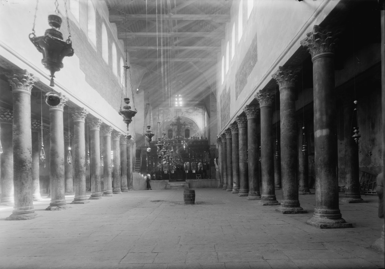 Kostel Narození Páně, Betlém, 1934-9 (černobílá fotografie) od Unbekannt Unbekannt