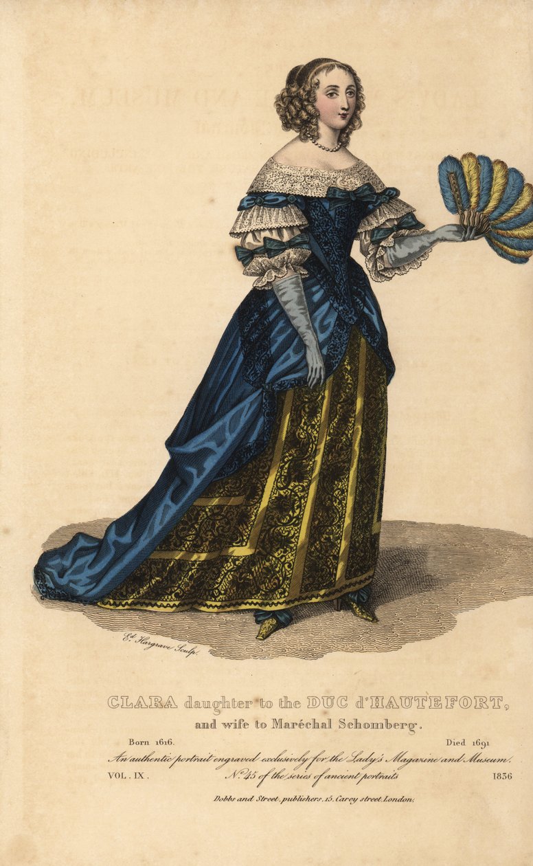 Clara de Hautefort, dcera vévody dHauterfort a manželka Marechala Schomberga, 1616-1691 od Unknown