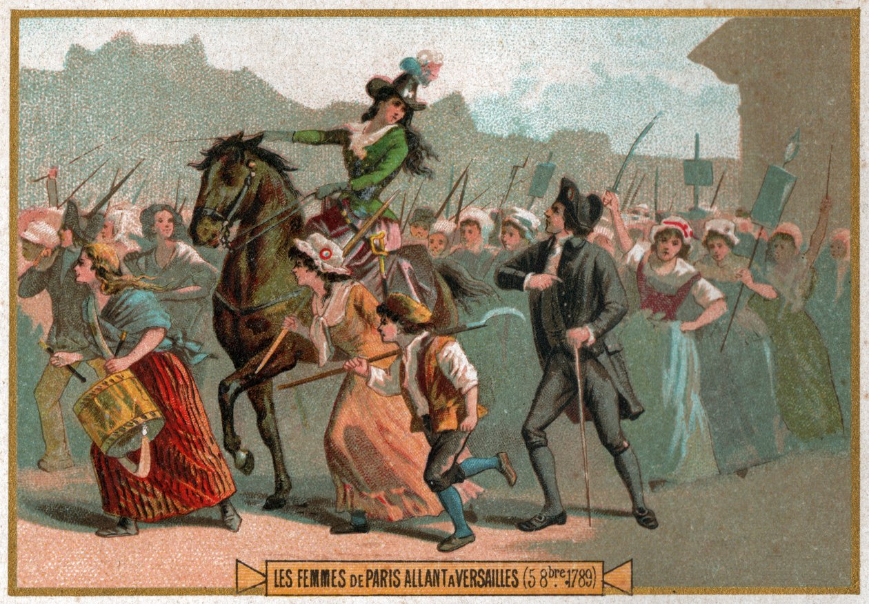 Journee du 5. října. Dámský pochod ve Versailles. od Unknown
