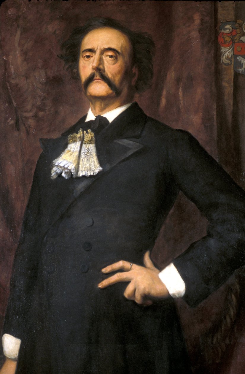 Manche N* 082, Musee de St Sauveur le Viscount, Portrét Julese Barbey dAurevilly (1808-1889), Emile Levy (1826-1890), 1881 od Unknown