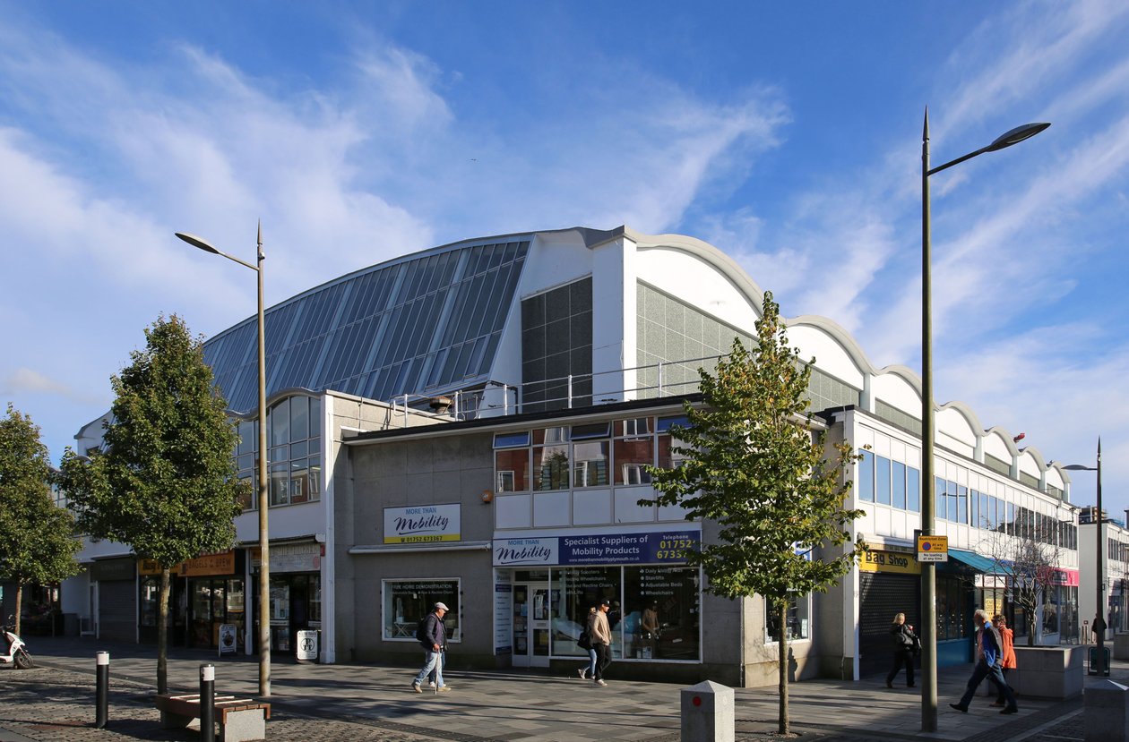 Pannier Market, Plymouth ze severozápadu od Unbekannt Unbekannt