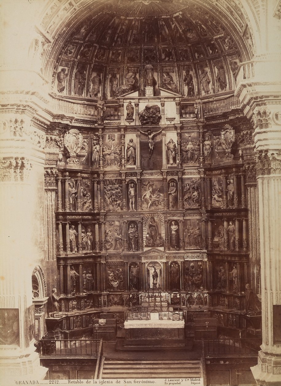 Retable kostela San Jerònimo, 1570-1605, Granada, Španělsko, kolem 1880 od Unknown