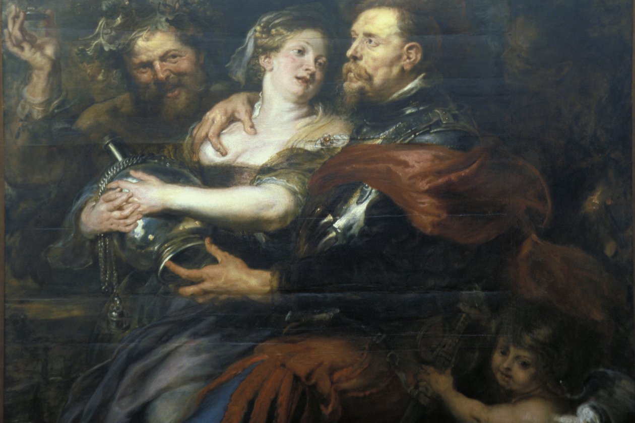 Obraz Venuše a Mars, Pierre Paul (Pierre-Paul) Rubens (nebo Peter Paul nebo Petrus Paulus) (1577-1640) umělecké dílo, Palazzo Bianco, Janov, Ligury, Itálie od Unknown