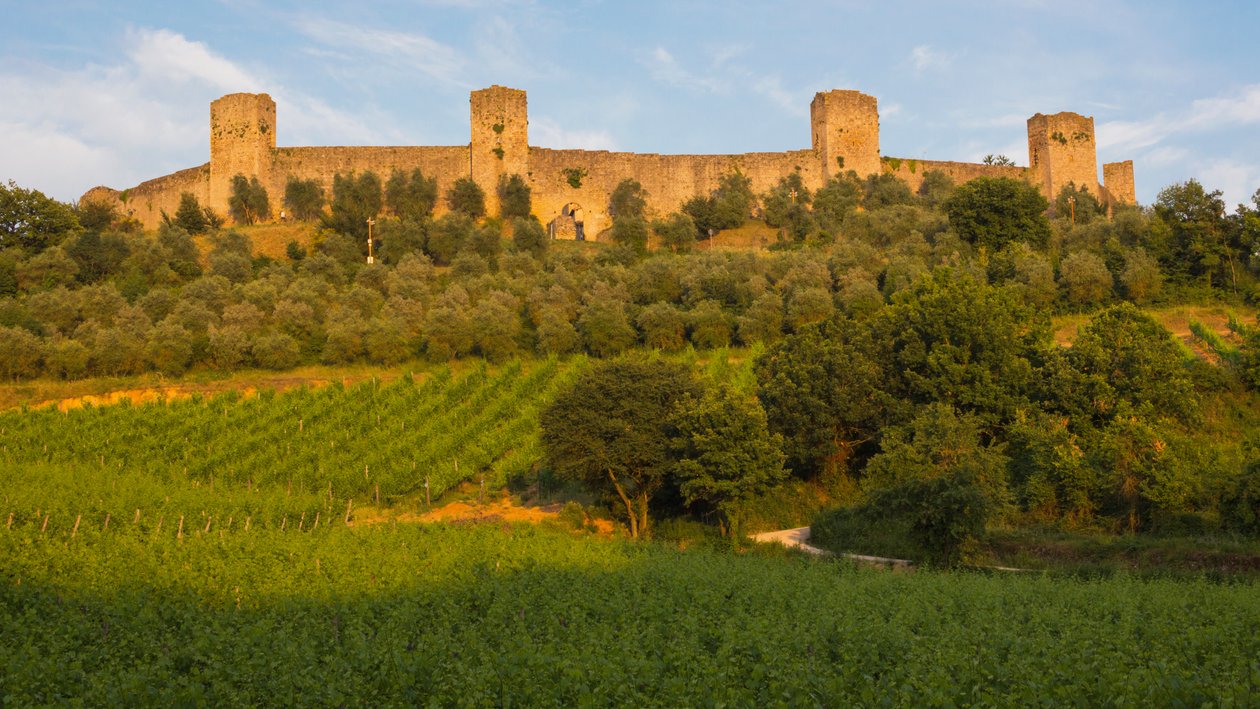 Opevněné středověké město, Monteriggioni, Itálie od Unbekannt Unbekannt