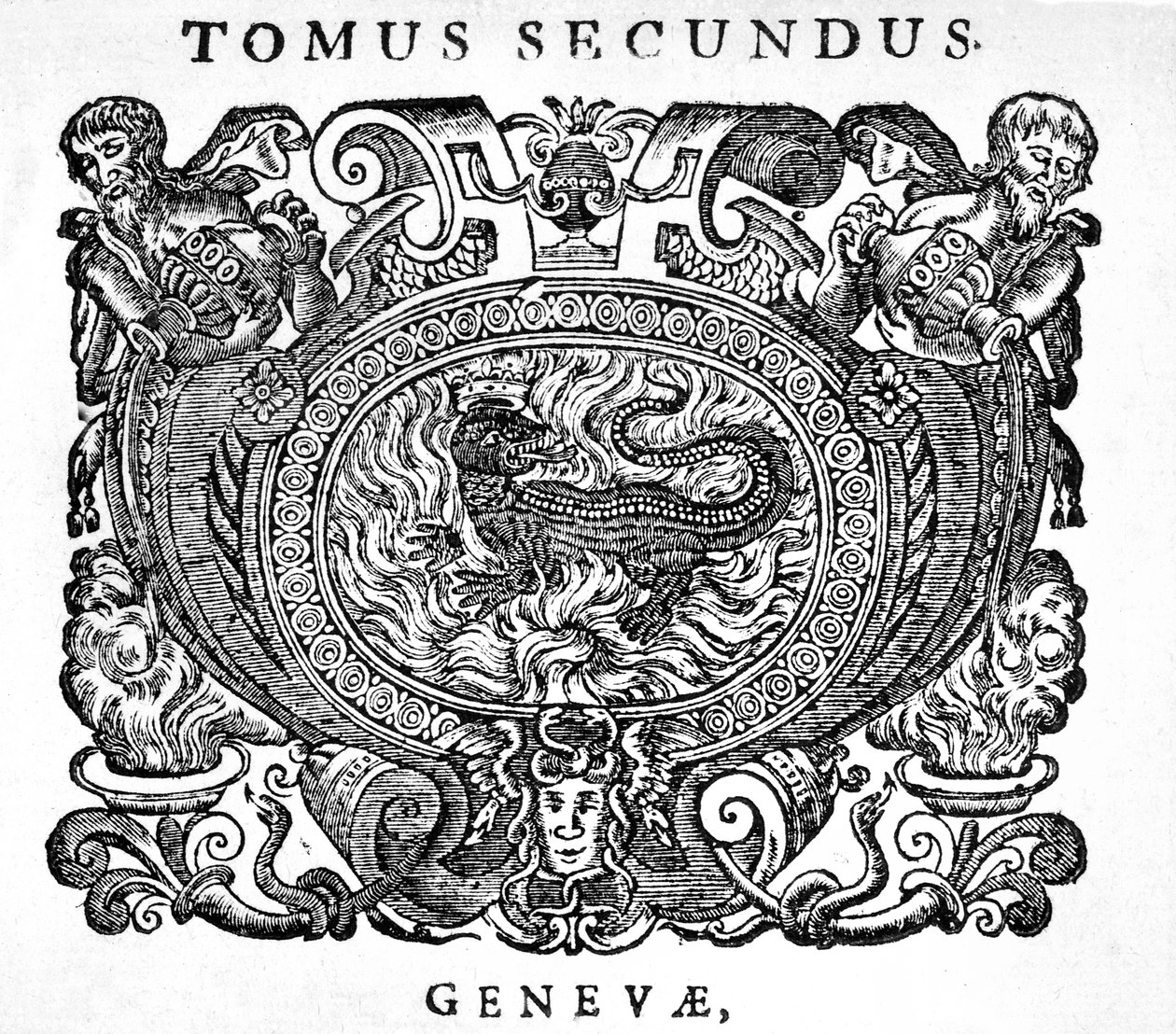 Dřevoryt na titulní straně Bibliotheca chemica curiosa, 1702 od Unknown