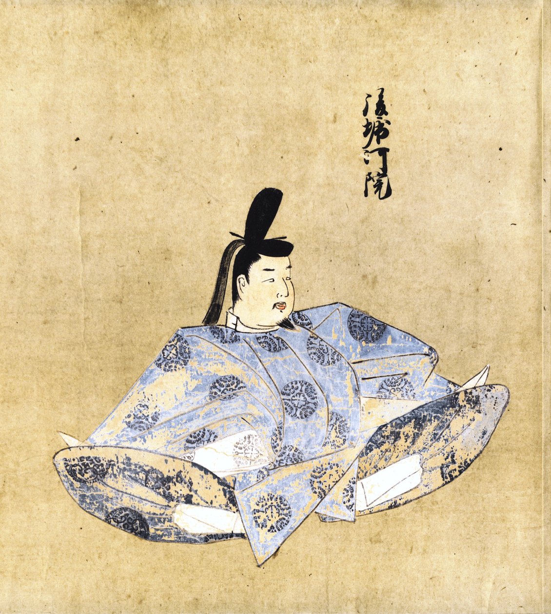 Socha císaře Gohorikawy (z „Tenno Sekkan Mikage“) od 日本語