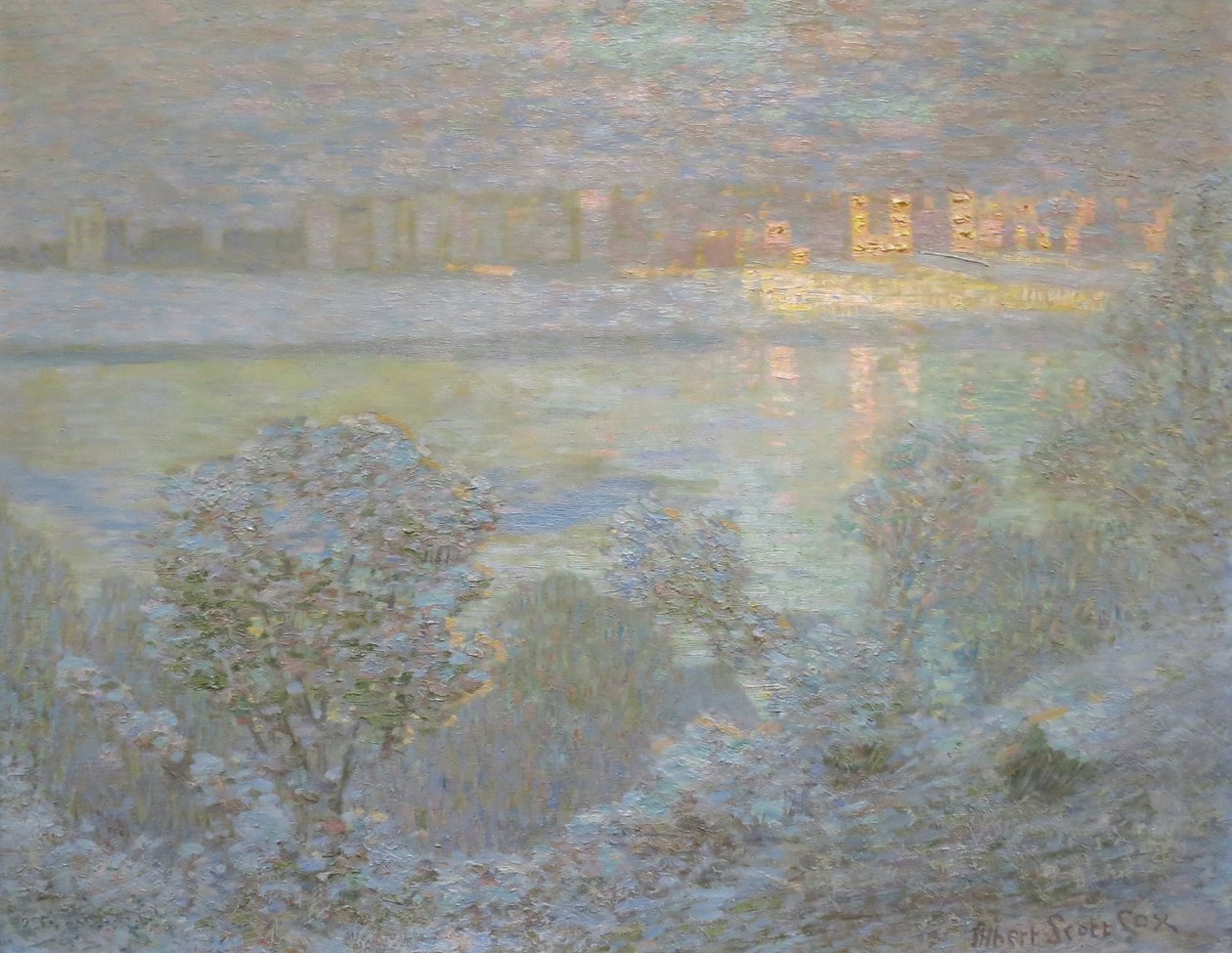 Central Park, New York, v zimě od Albert Scott Cox