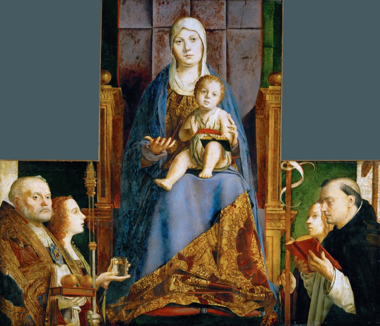 Madonna s SS Nicholasem z Bari, Anastasie, Ursuly, Dominika a Heleny od Antonello de Antonio