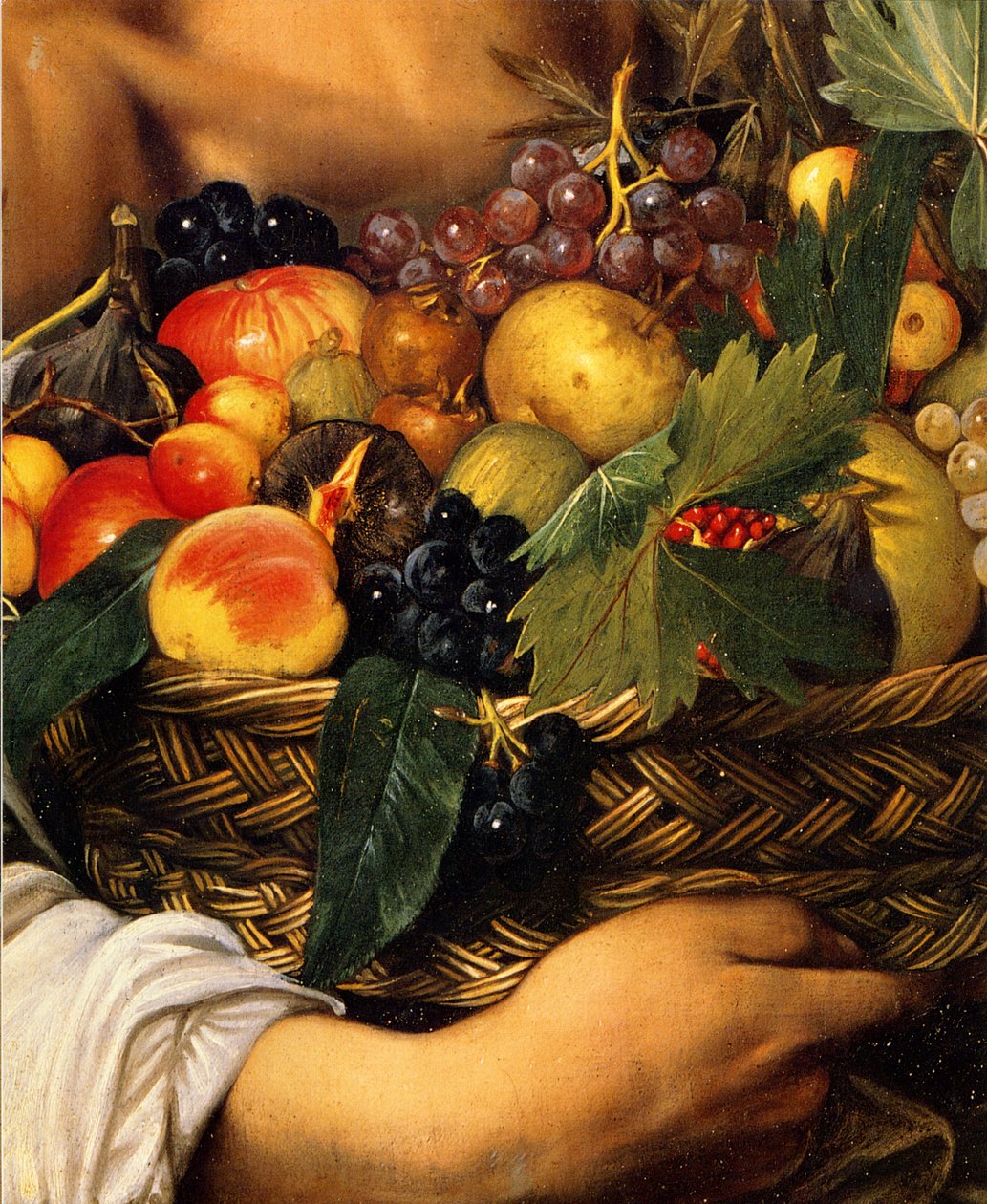 Chlapec s košíkem ovoce od Michelangelo Merisi Caravaggio