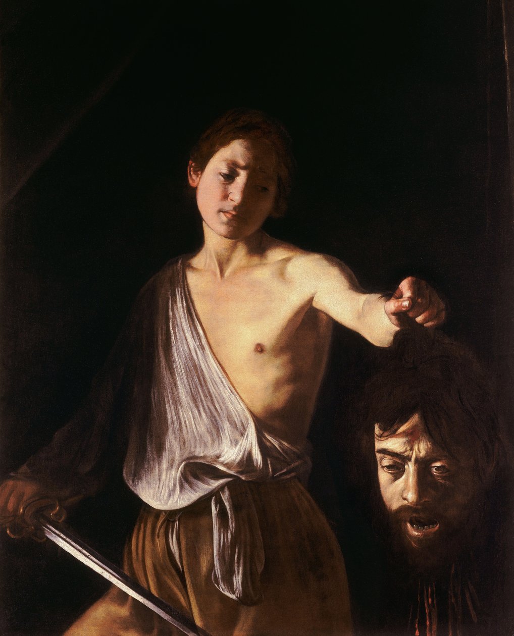 David s hlavou Goliáše od Michelangelo Merisi Caravaggio