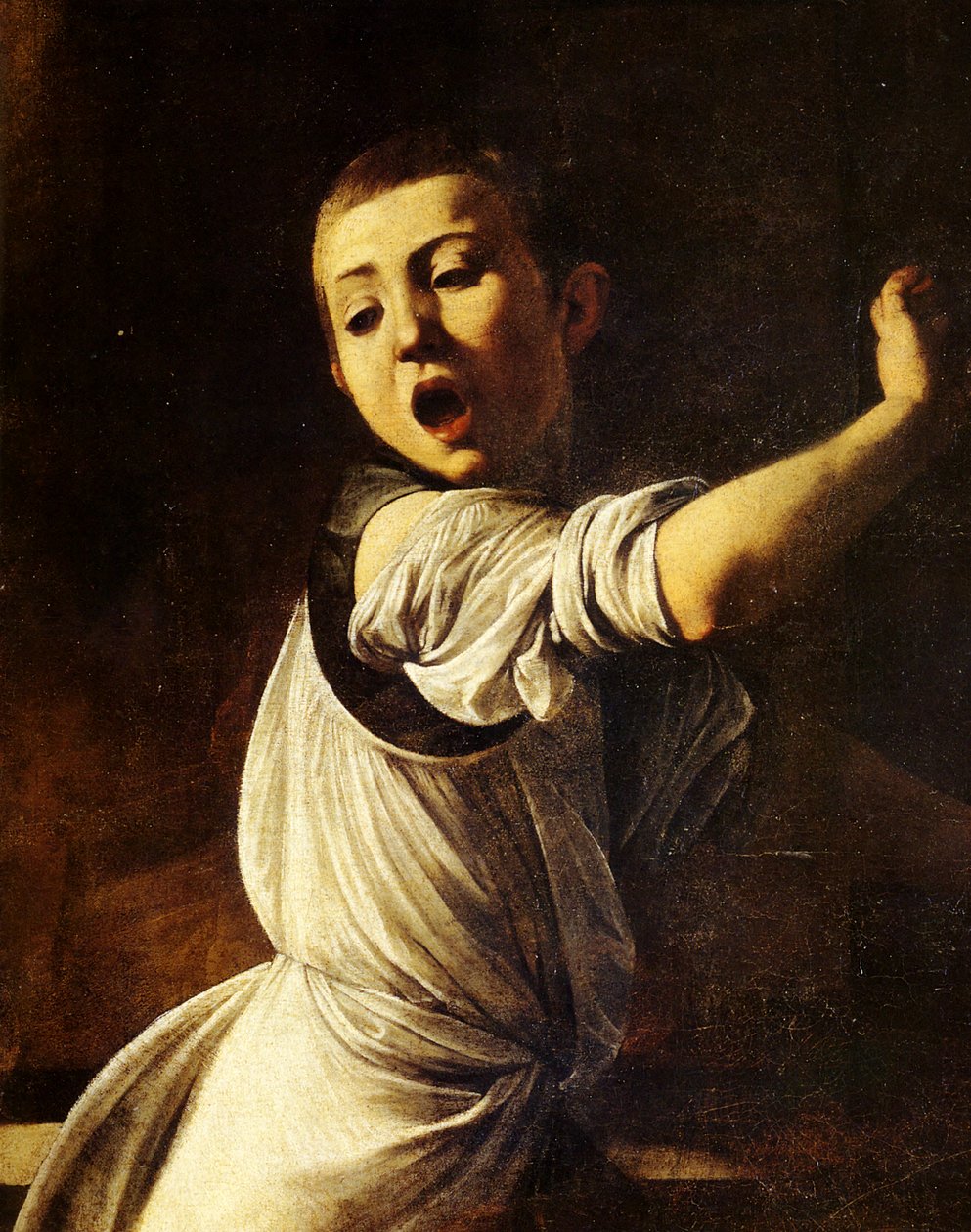 Umučení sv. Matouše (detail) od Michelangelo Merisi Caravaggio