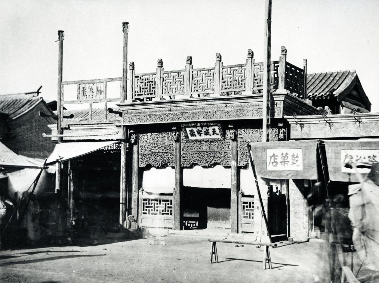 Čínská budova, c.1870 od English Photographer