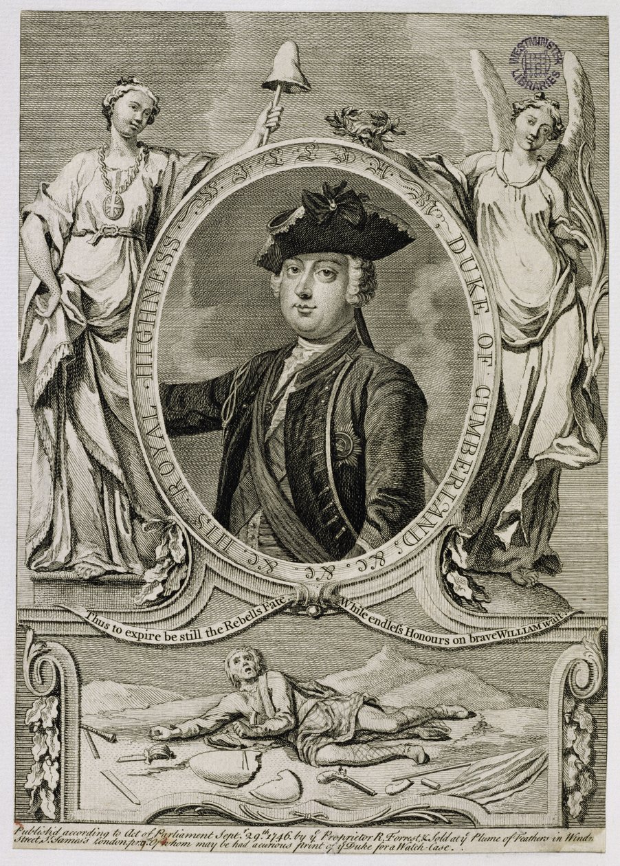 William Augustus, vévoda z Cumberlandu (1721-65), 1746 od English School