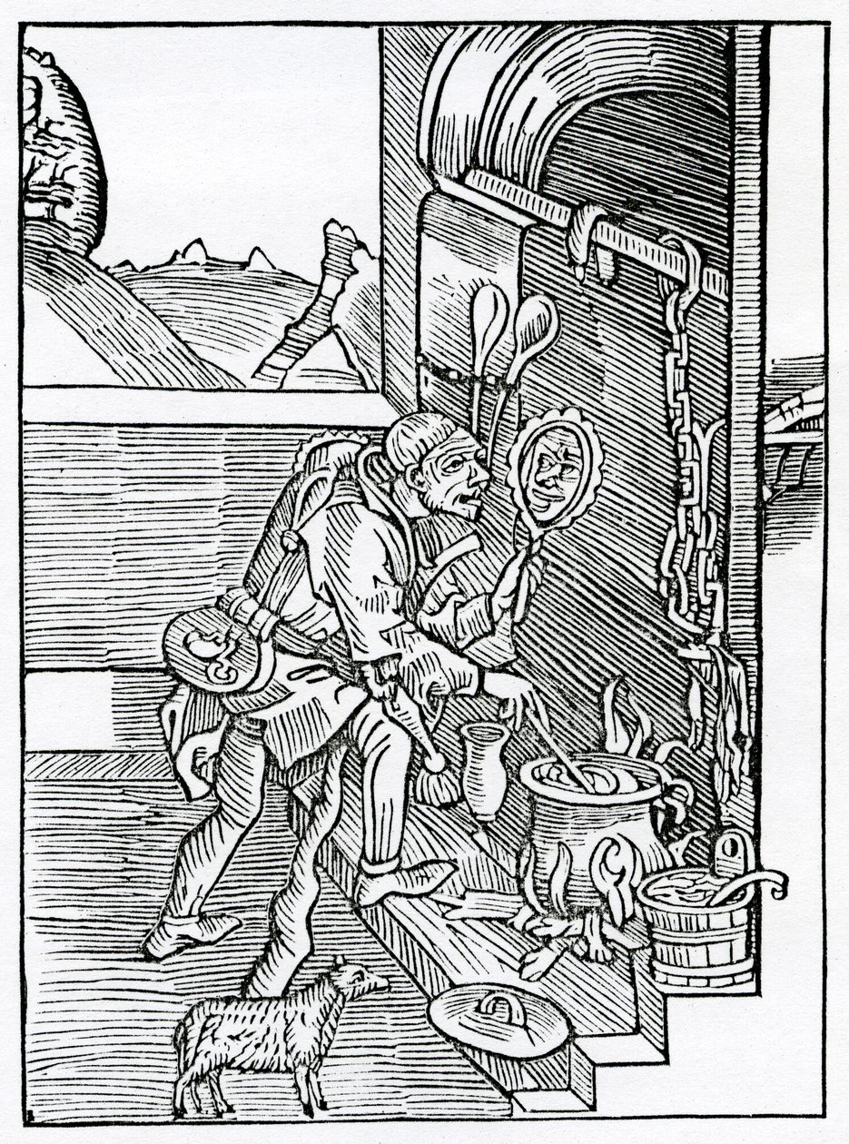O lidech, kteří si stojí tak dobře ve své vlastní domýšlivosti, že si nemyslí, že nikdo je tak chytrý, silný, kouzelný ani výmluvný, jako oni sami, ilustrace z anglického překladu Alexandra Barclaye „The S“ od German School