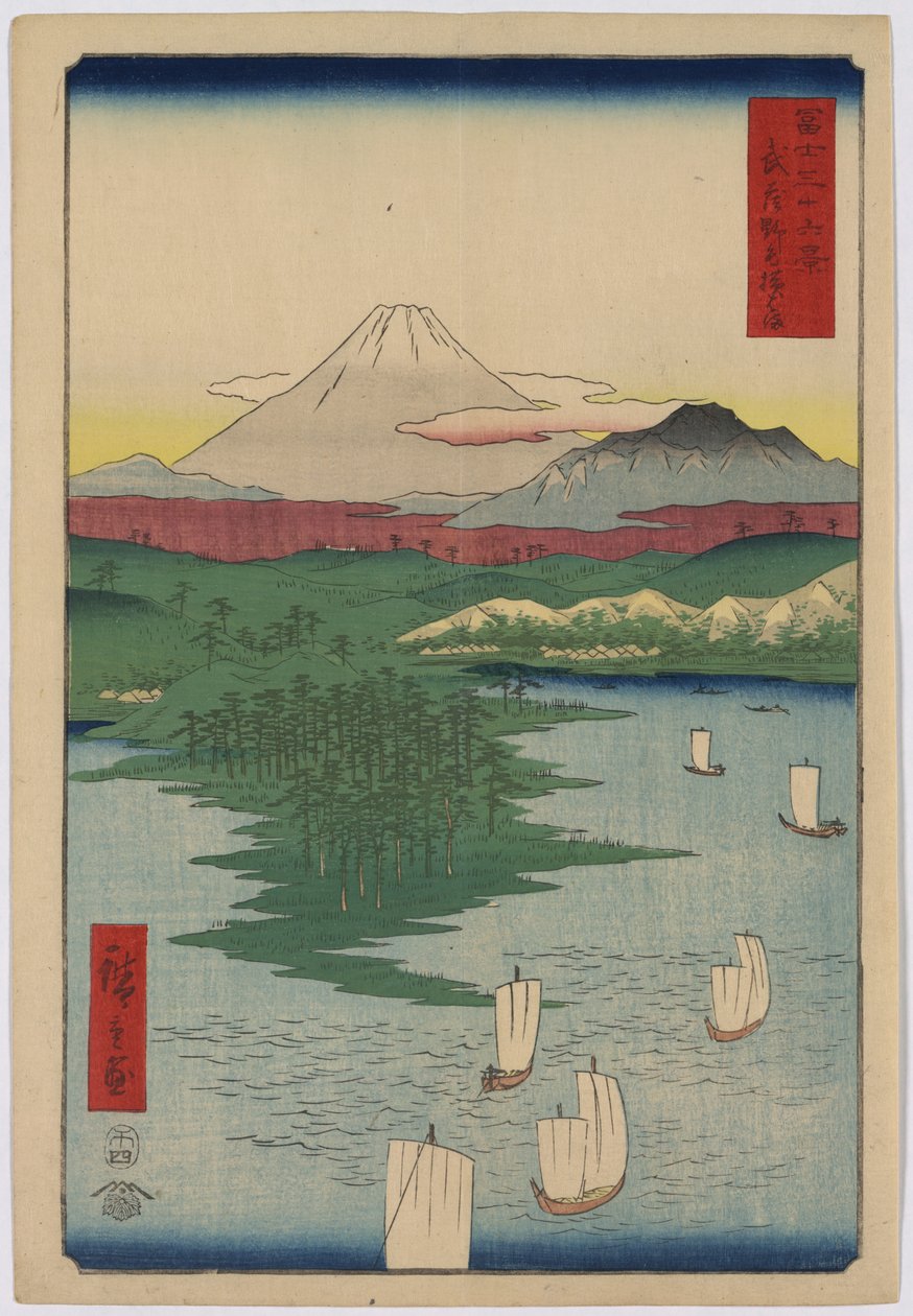 Noge a Jokohama od Utagawa Hiroshige