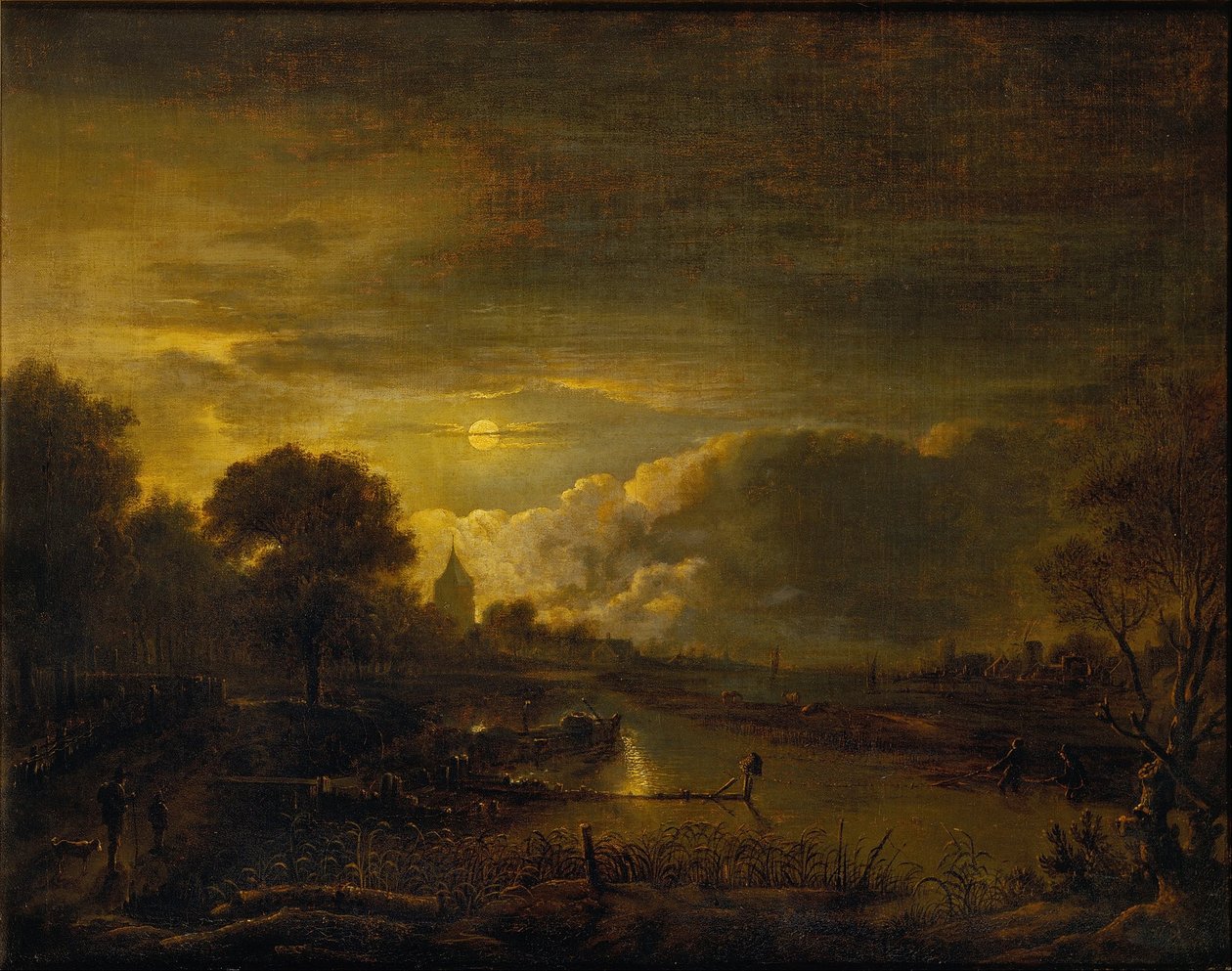 River Scene od Moonlight od Moonlight