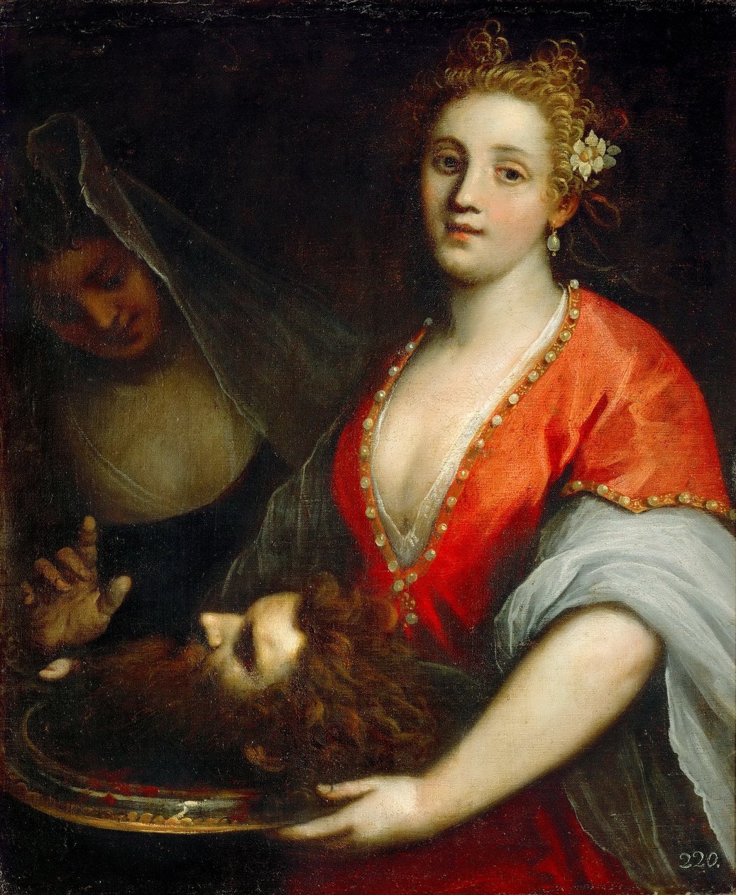 Salome s hlavou Jana Křtitele od Palma Il Giovane