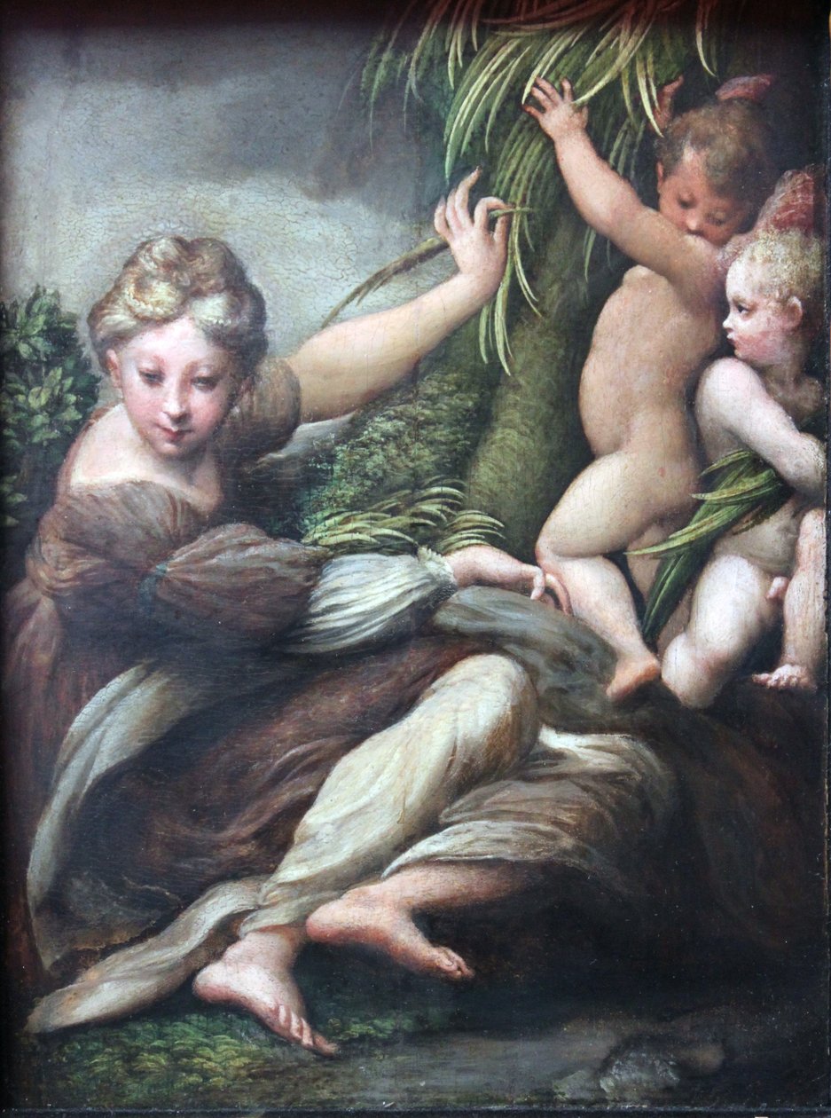 Mučedník se dvěma andělskými chlapci od Parmigianino