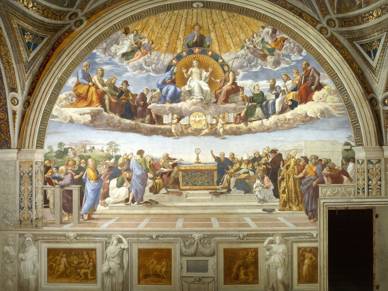 Spor o svátost od Raffaello Sanzio Raphael