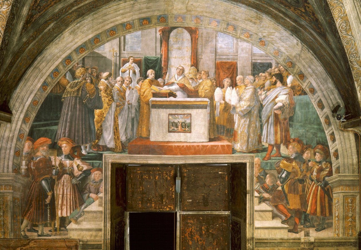 Zdůvodnění Lva III od Raffaello Sanzio Raphael
