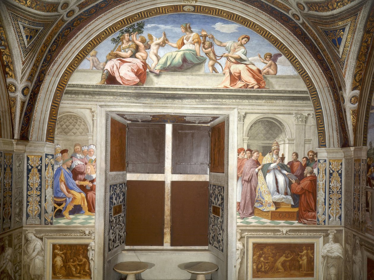 Kardinální a teologické ctnosti od Raffaello Sanzio Raphael
