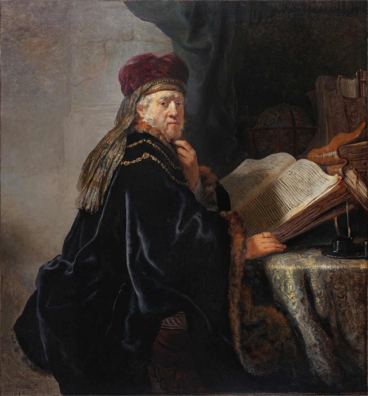 Učenec ve své studovně od Rembrandt van Rijn
