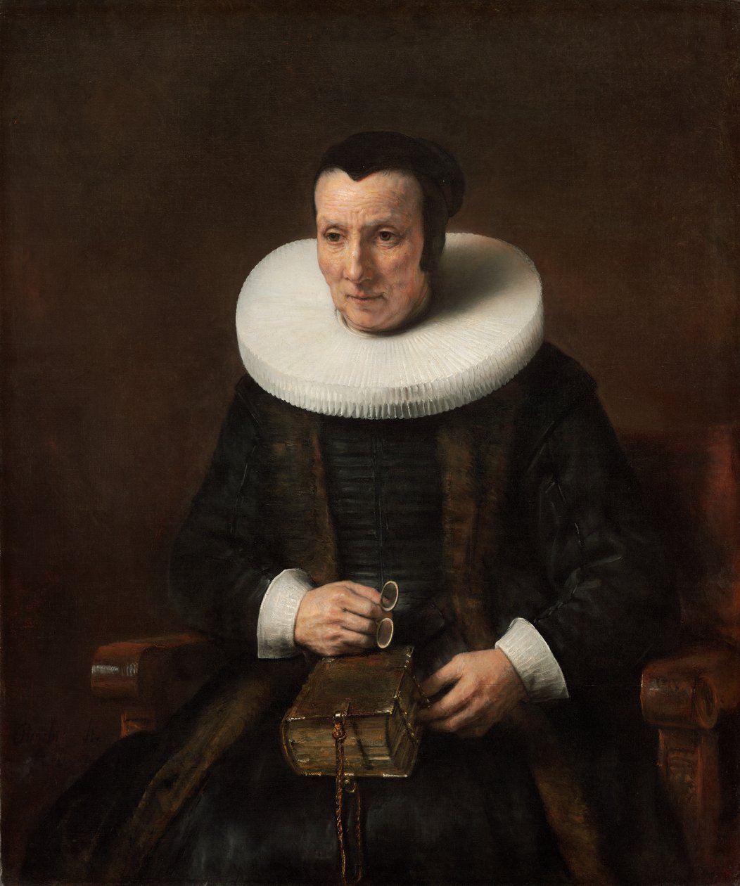 Stará dáma s knihou od Rembrandt van Rijn
