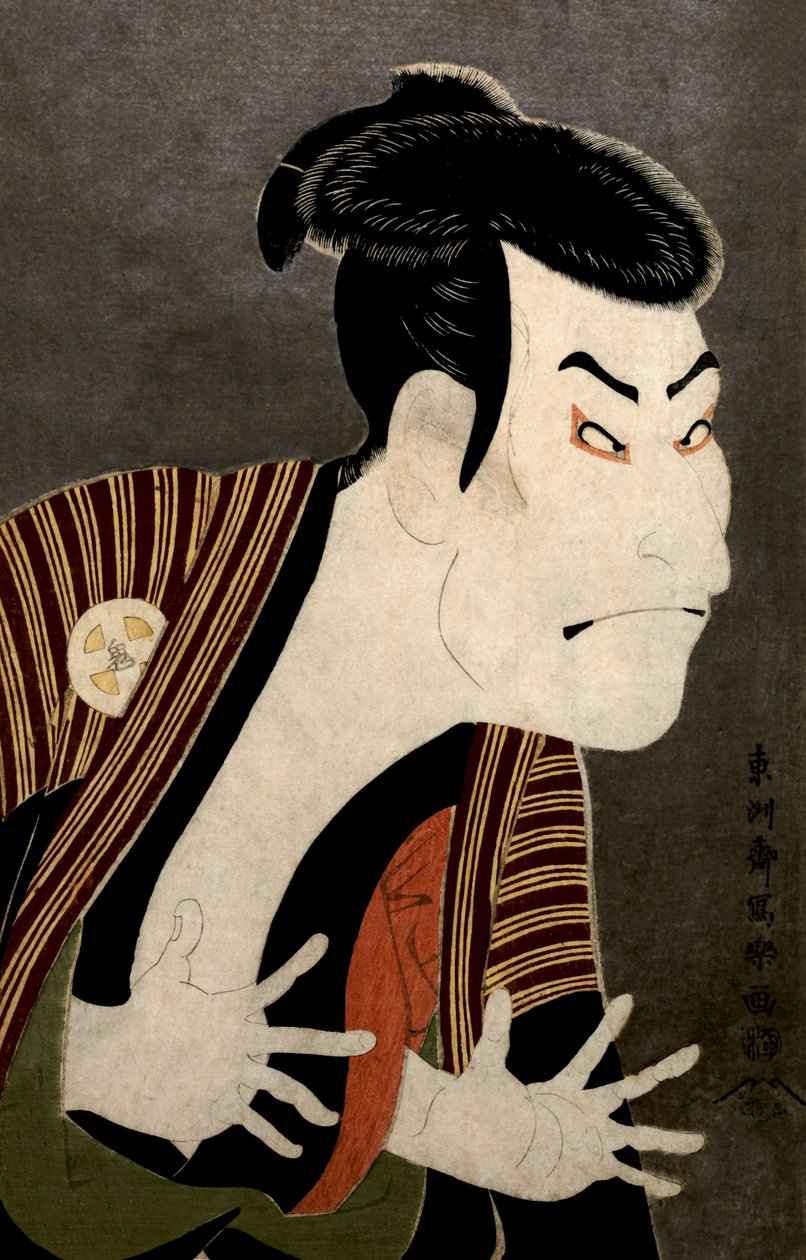 Herec Otani Oniji II jako Yakko Edobei od Toshusai Sharaku