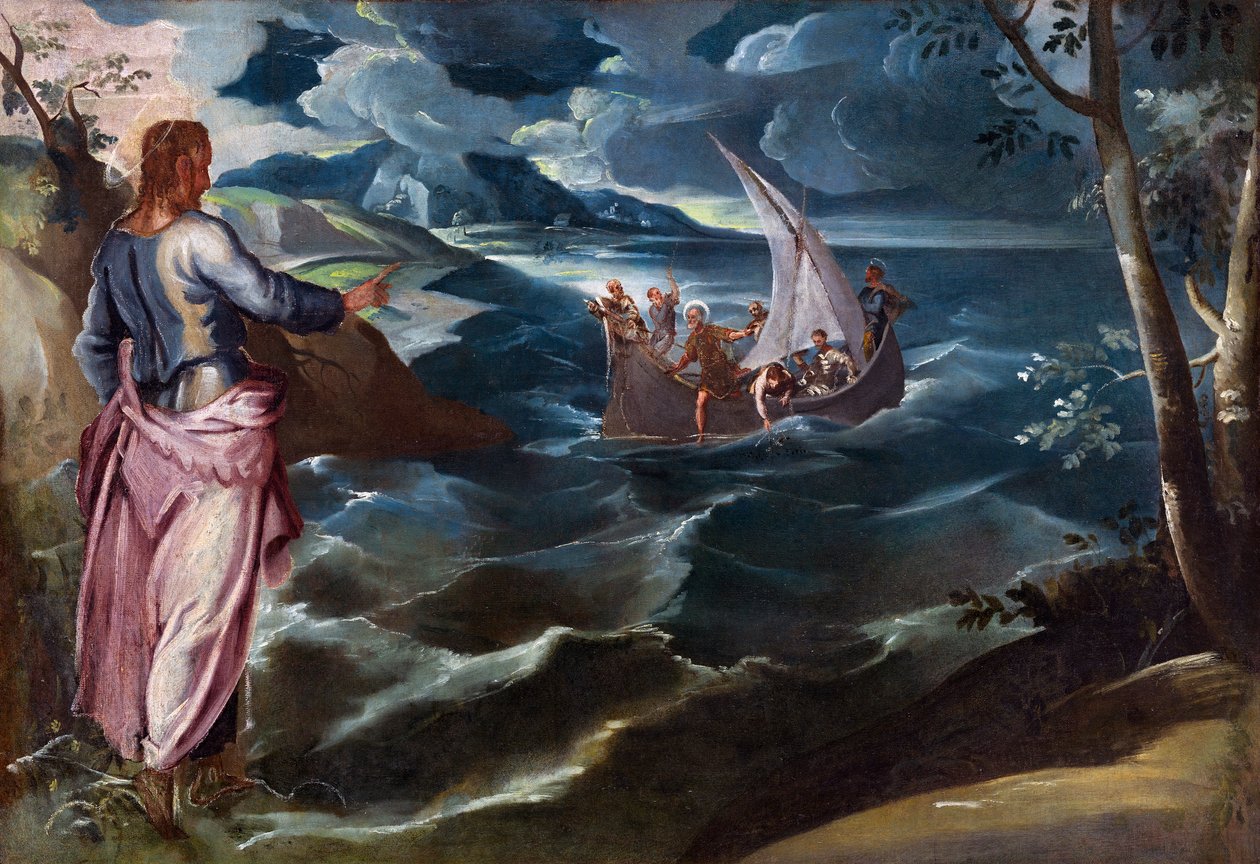 Kristus u Galilejského moře od Tintoretto