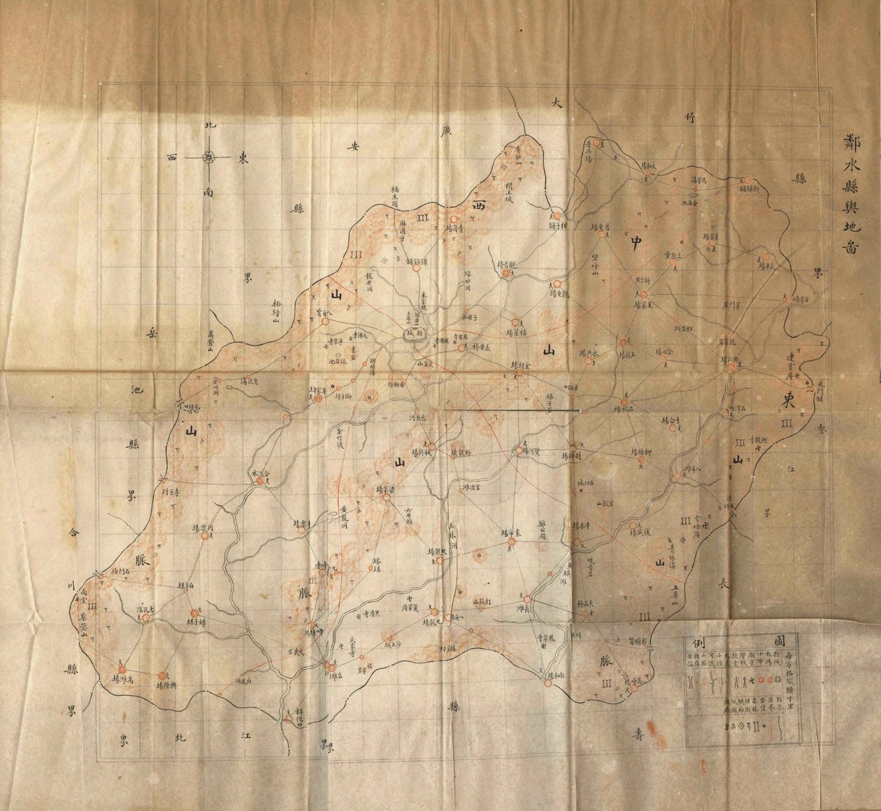 Mapa okresu Linshui od Unbekannt Unbekannt