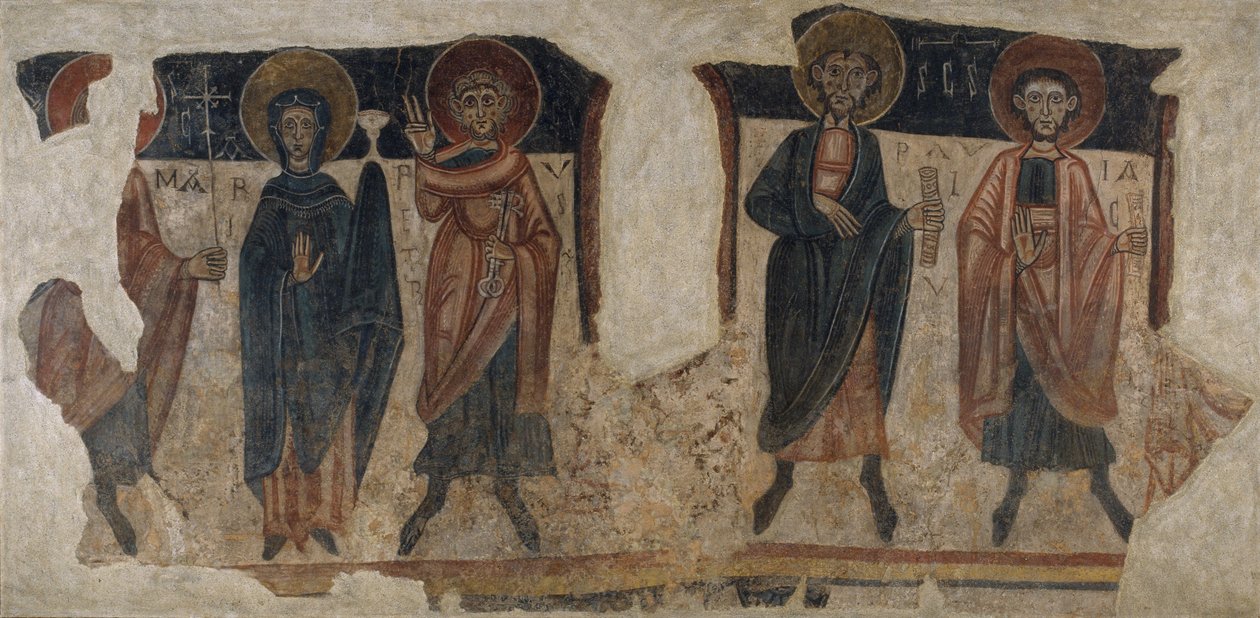 Apoštolové s Pannou ze Sant Romà de les Bons od Unknown