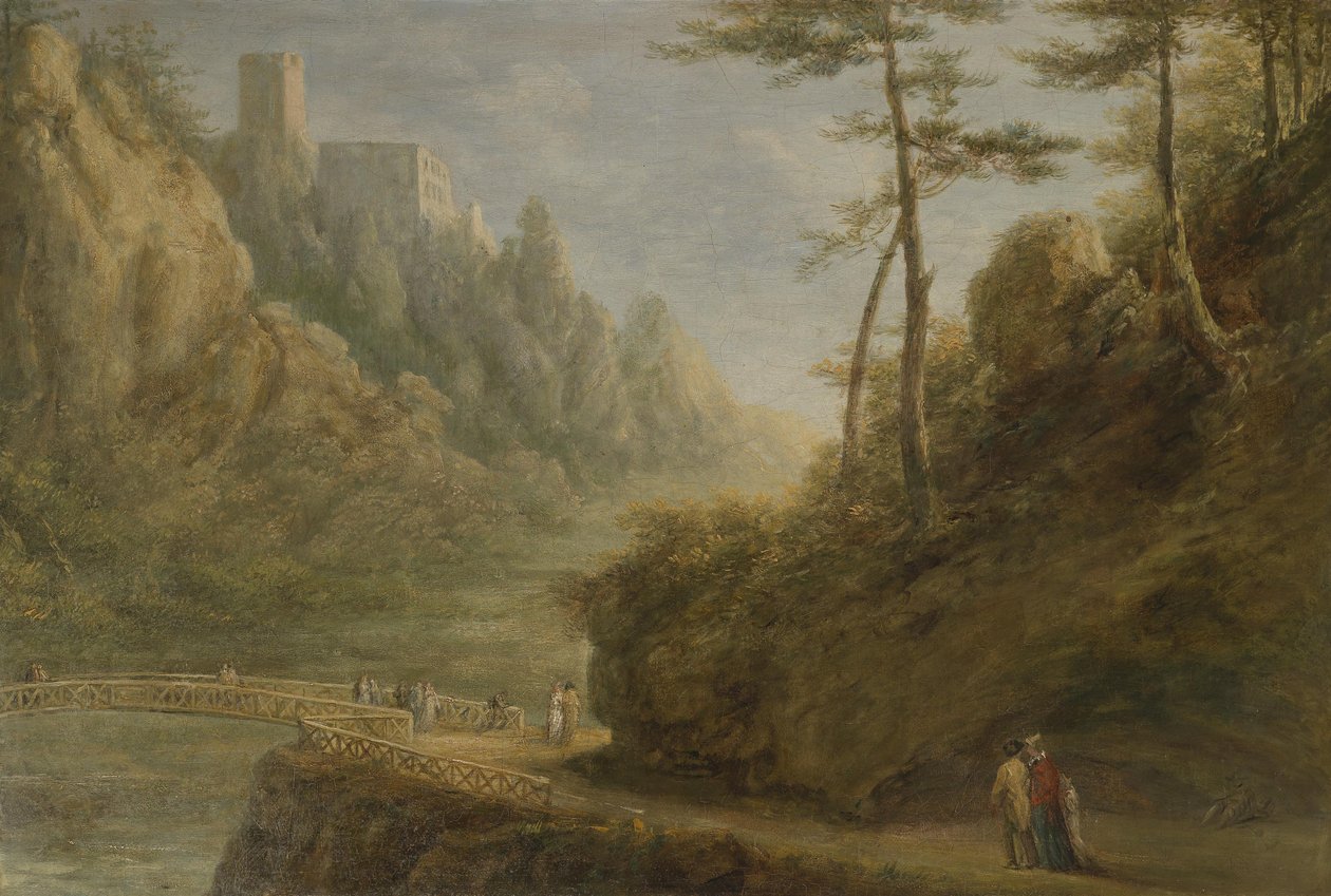 Pohled na hrad Rauhenstein v Helenental od Unknown
