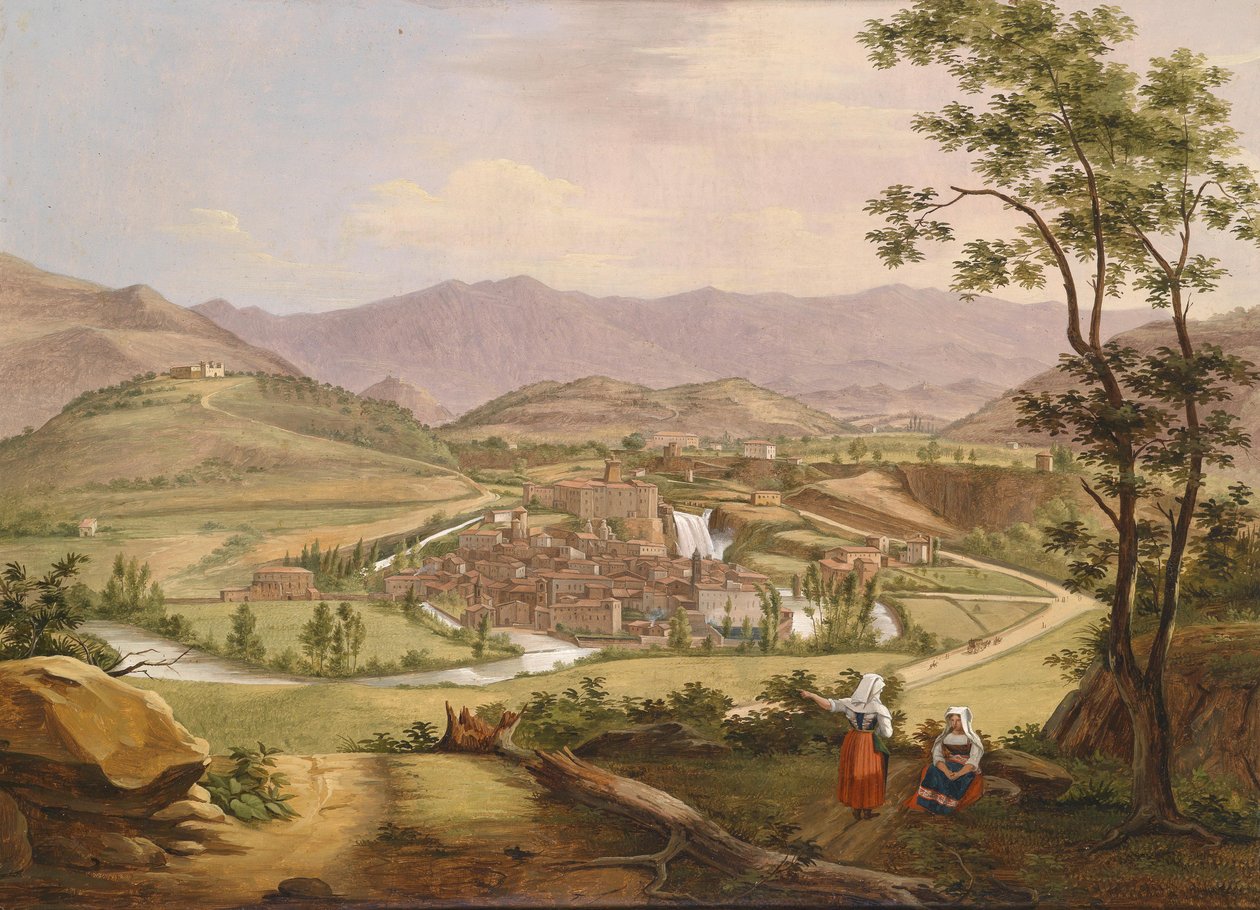 Pohled na vodopády Liris v Isola di Sora od Unknown