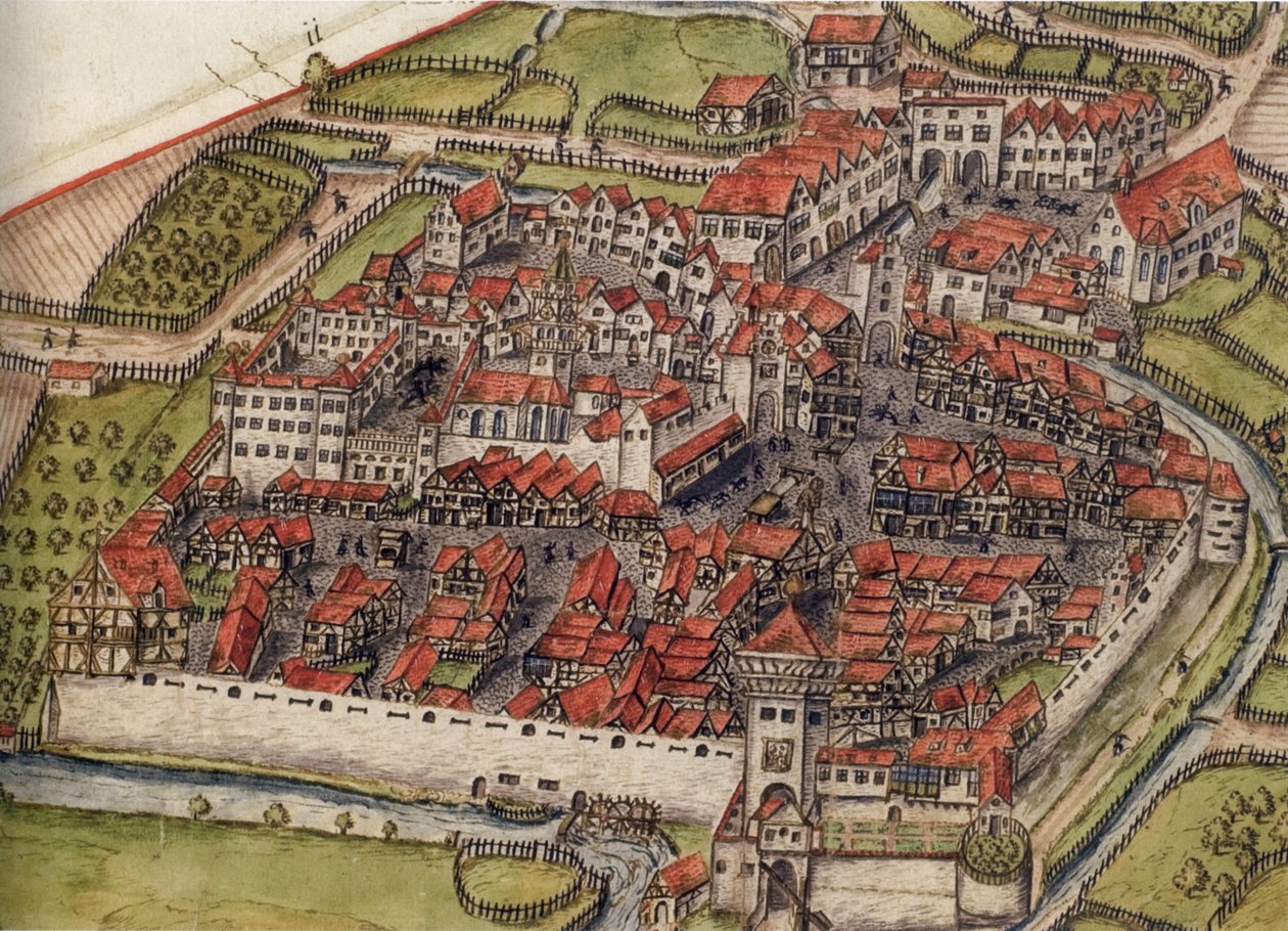 Znázornění Etters Meßkirch, kolem roku 1575 od Unknown