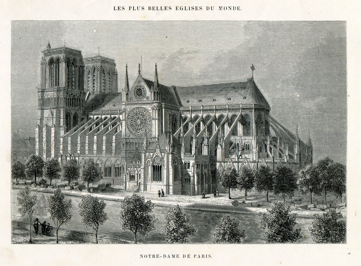 Pařížská Notre Dame od Unknown