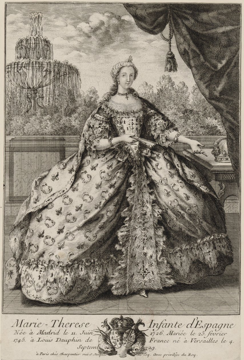 Portrét Marie Thérèse Raphaëlle Španělska (1726-1746) od Unknown