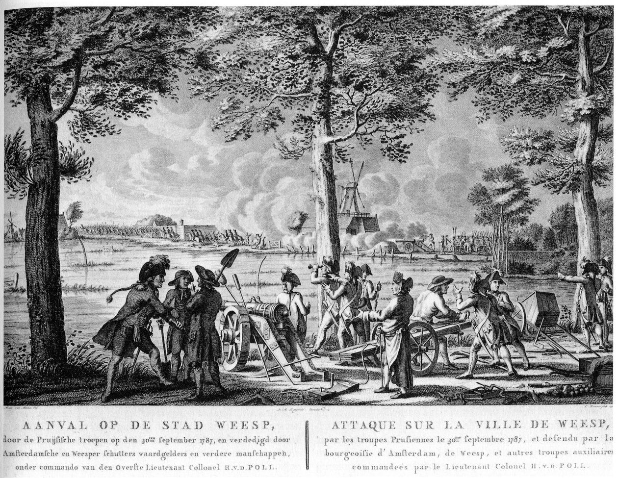 Pruský útok na Weesp, 1787 od Unknown