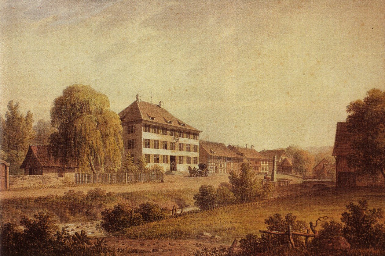 Akvarel malování na Eagle Inn v Baſſersdorfu od Unknown