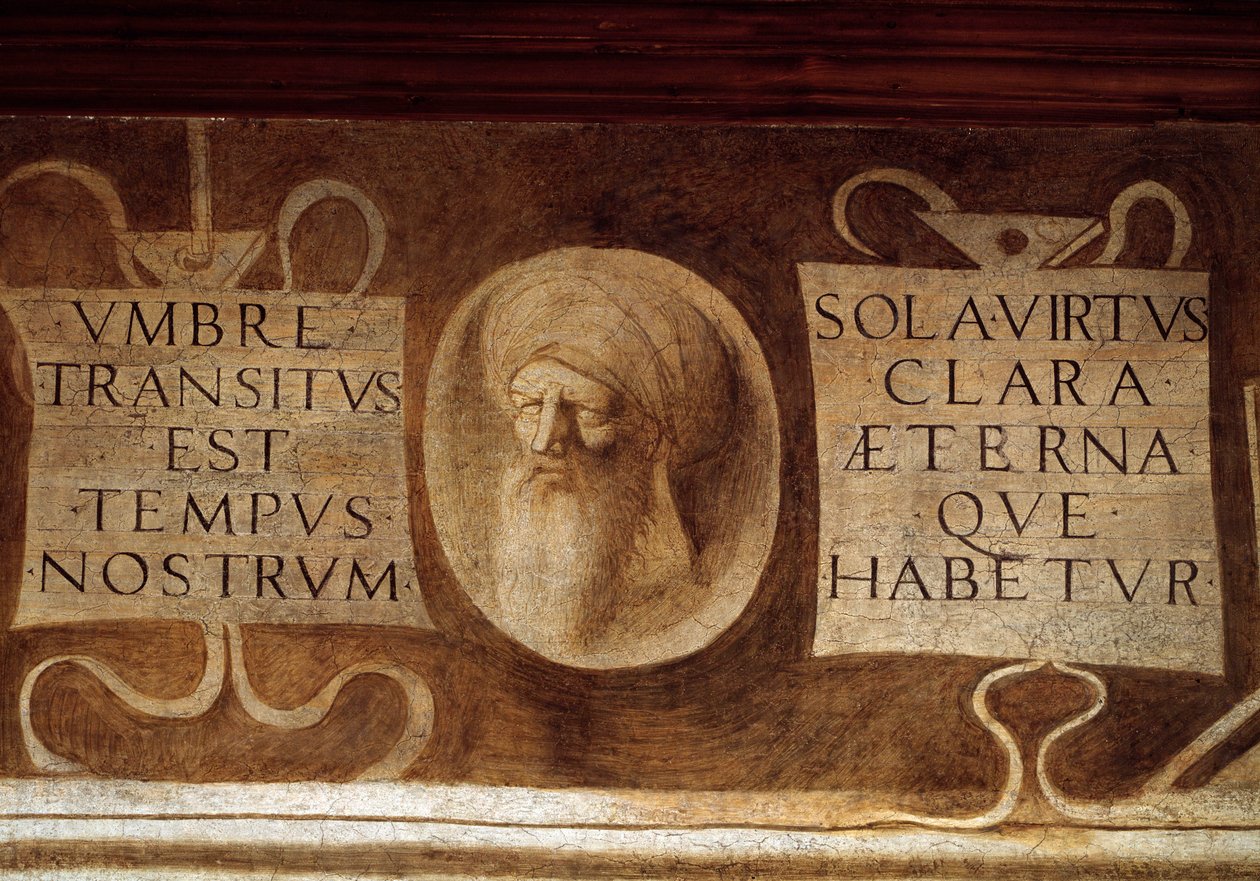 Detail Maximů - Freska, konec 15. století od Giorgione