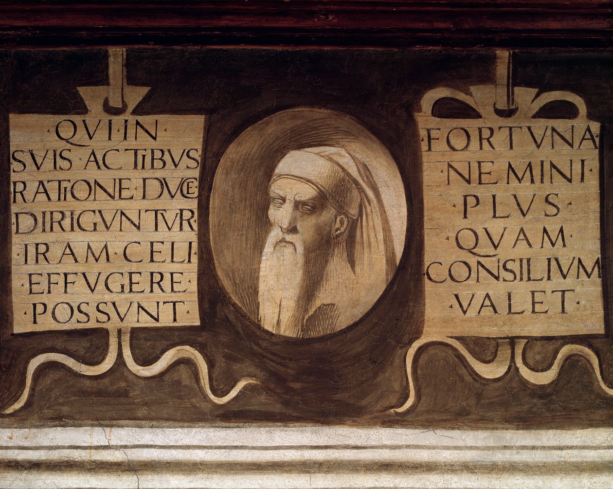 Detail Maximů - Freska, konec 15. století od Giorgione