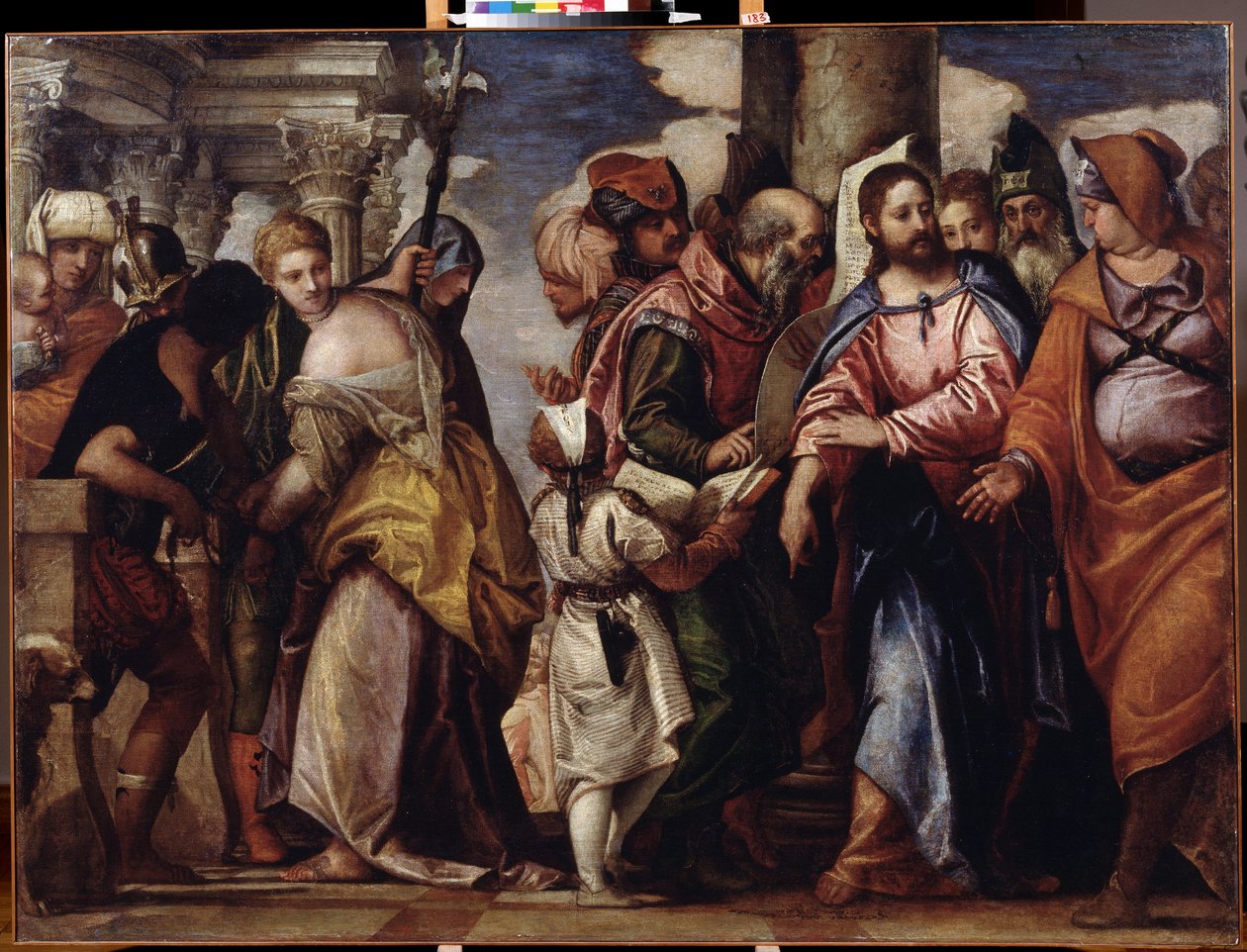 Kristus a žena přistižená při cizoložství od Veronese