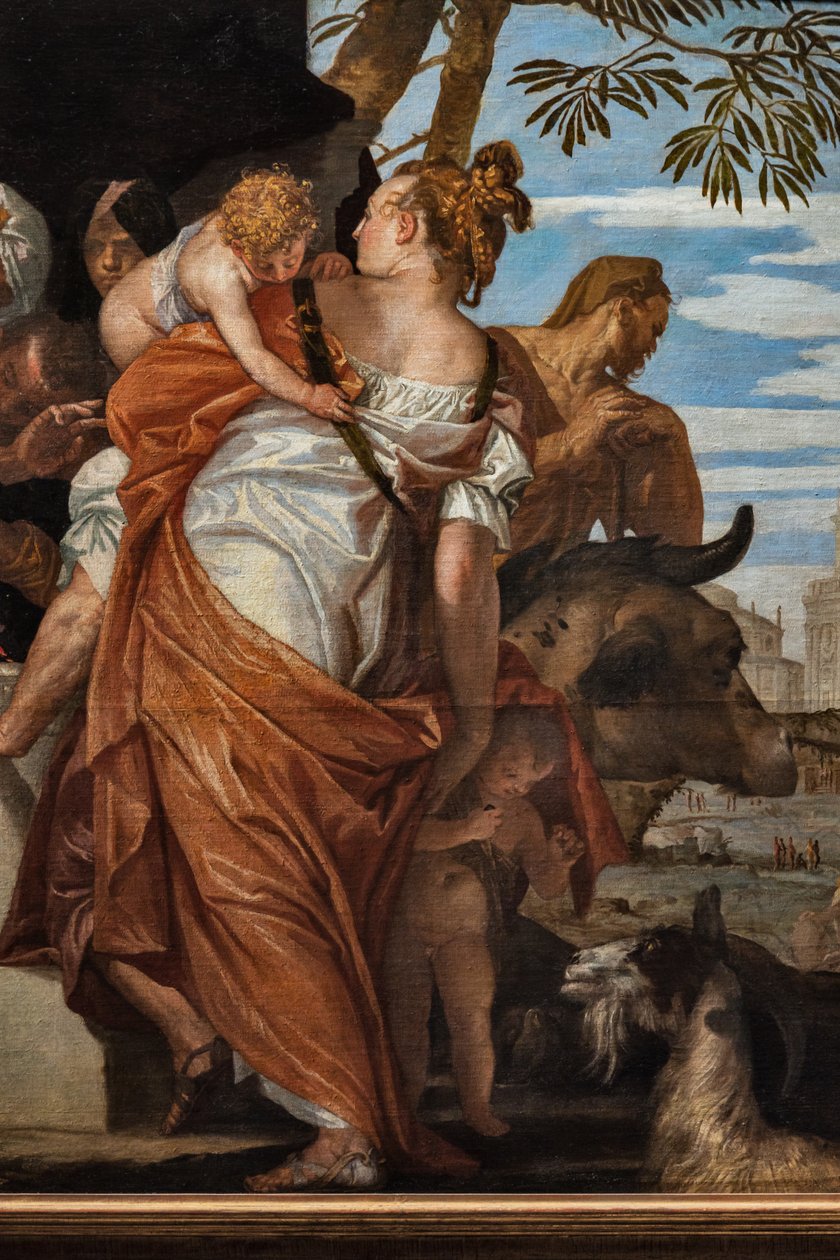 Davidovo pomazání, detail od (1528 88) Veronese