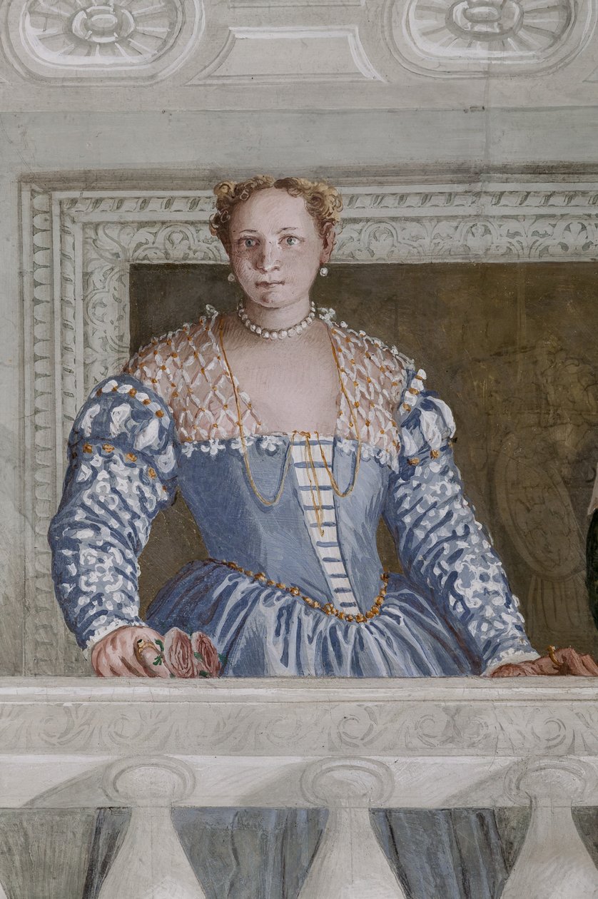 Donna Barbaro a její sestra, Síň Olympu, detail 2632651 od Veronese