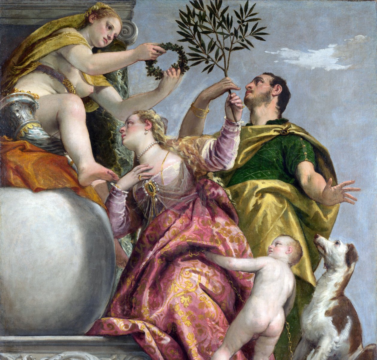 Šťastný svazek (Alegorie lásky), kolem roku 1575 (olej na plátně) od (1528 88) Veronese